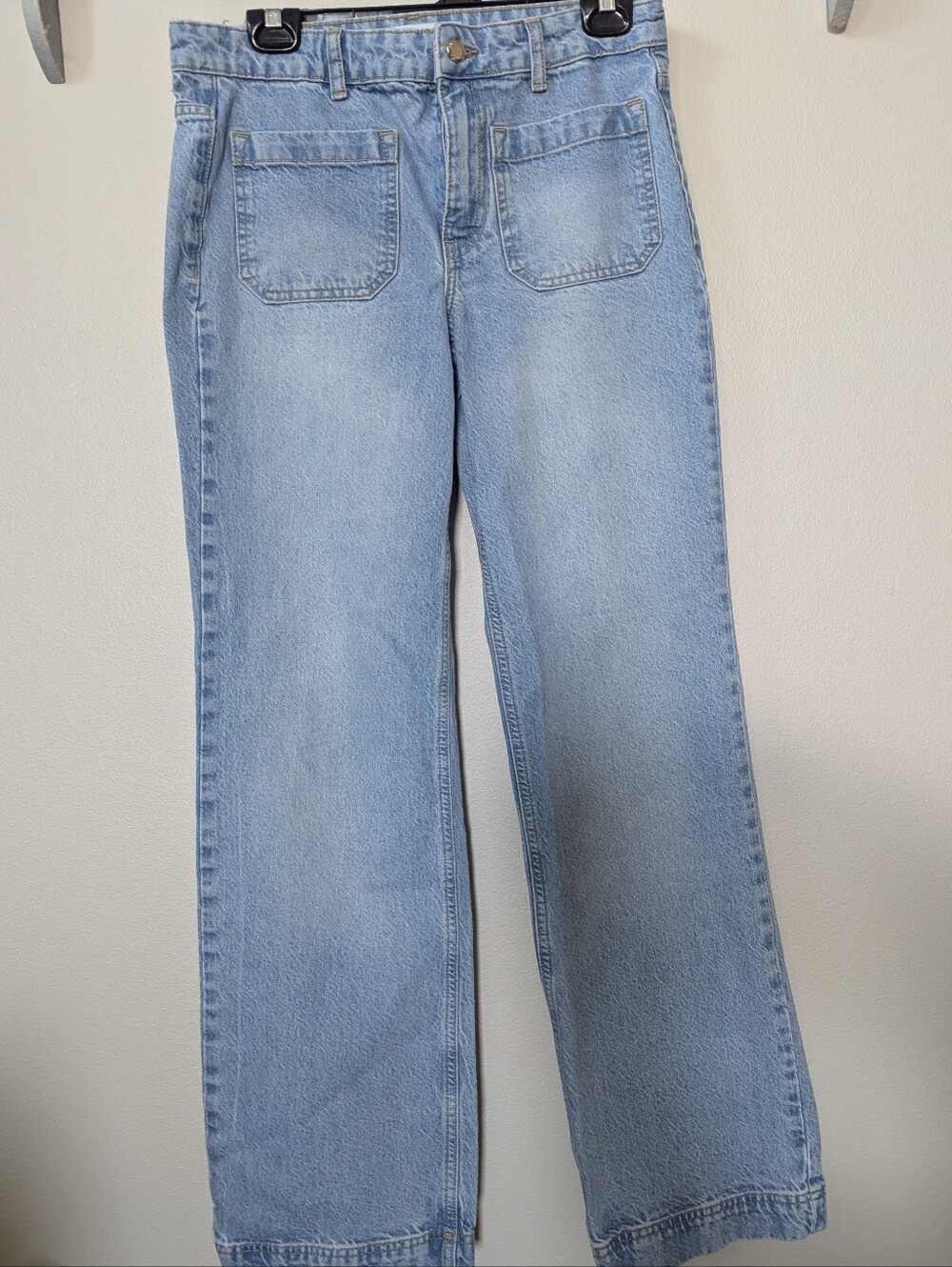 Zara Light Blue Wide-Leg Women’s Jeans